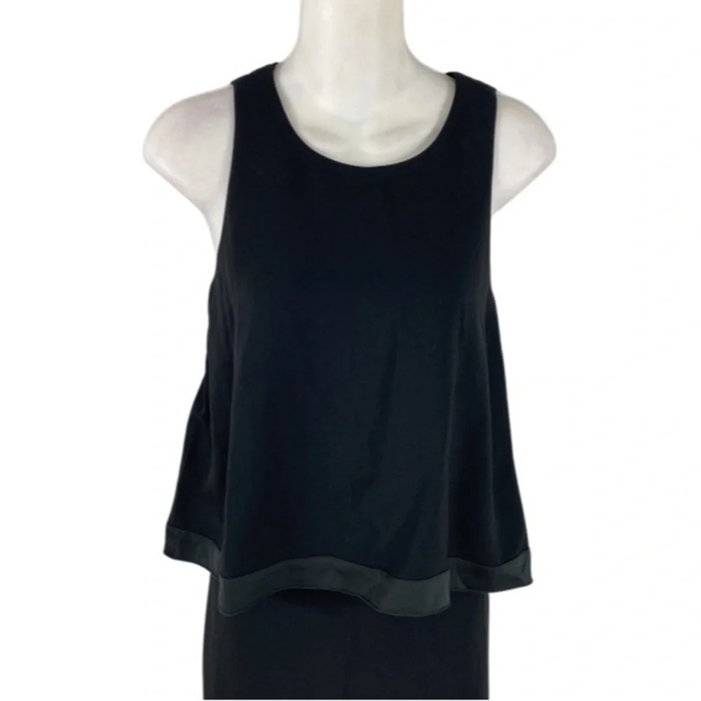 NWT Trina Turk Alaina Black Tiered Dress K6